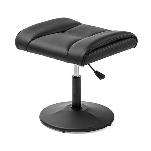 オットマン（脚置き台・固定脚仕・キャスターなし・PUレザー・ブラック