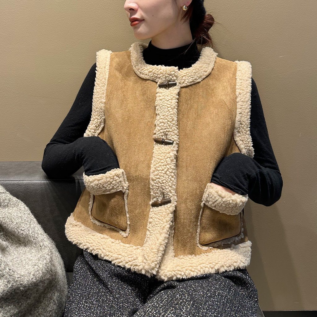 ムートンベスト | ファッション通販サイト NUGU