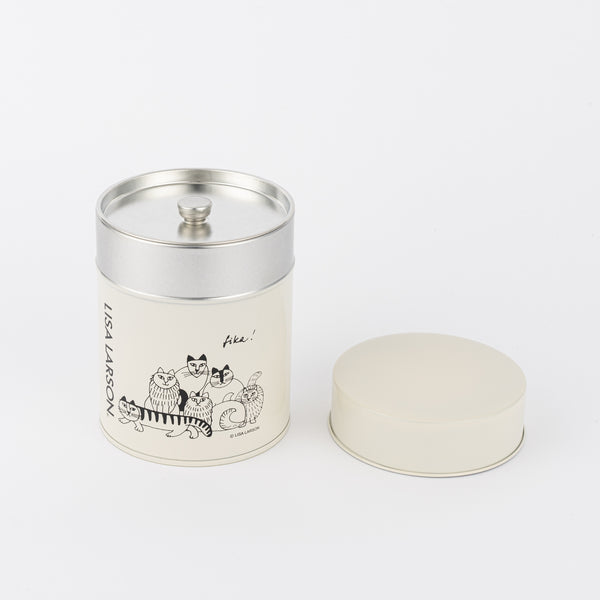 コーヒー缶（スケッチねこたち）