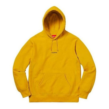 Supreme SS18 x Champion Hooded Sweatshirt Yellow Logo SUP-SS18-528