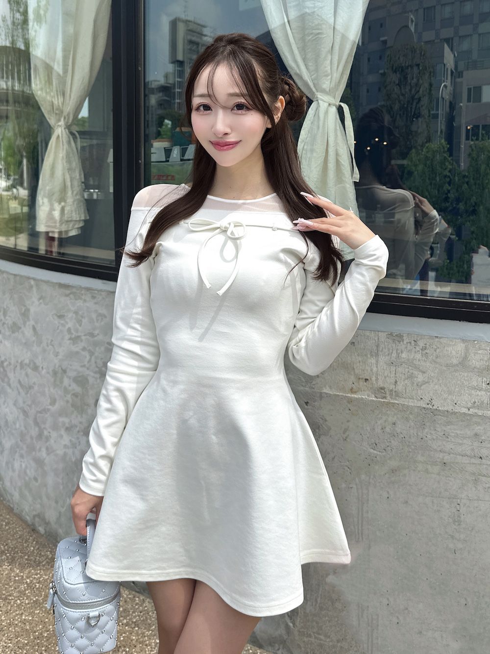 デコルテシアーカットミニワンピース – Darich (ダーリッチ)