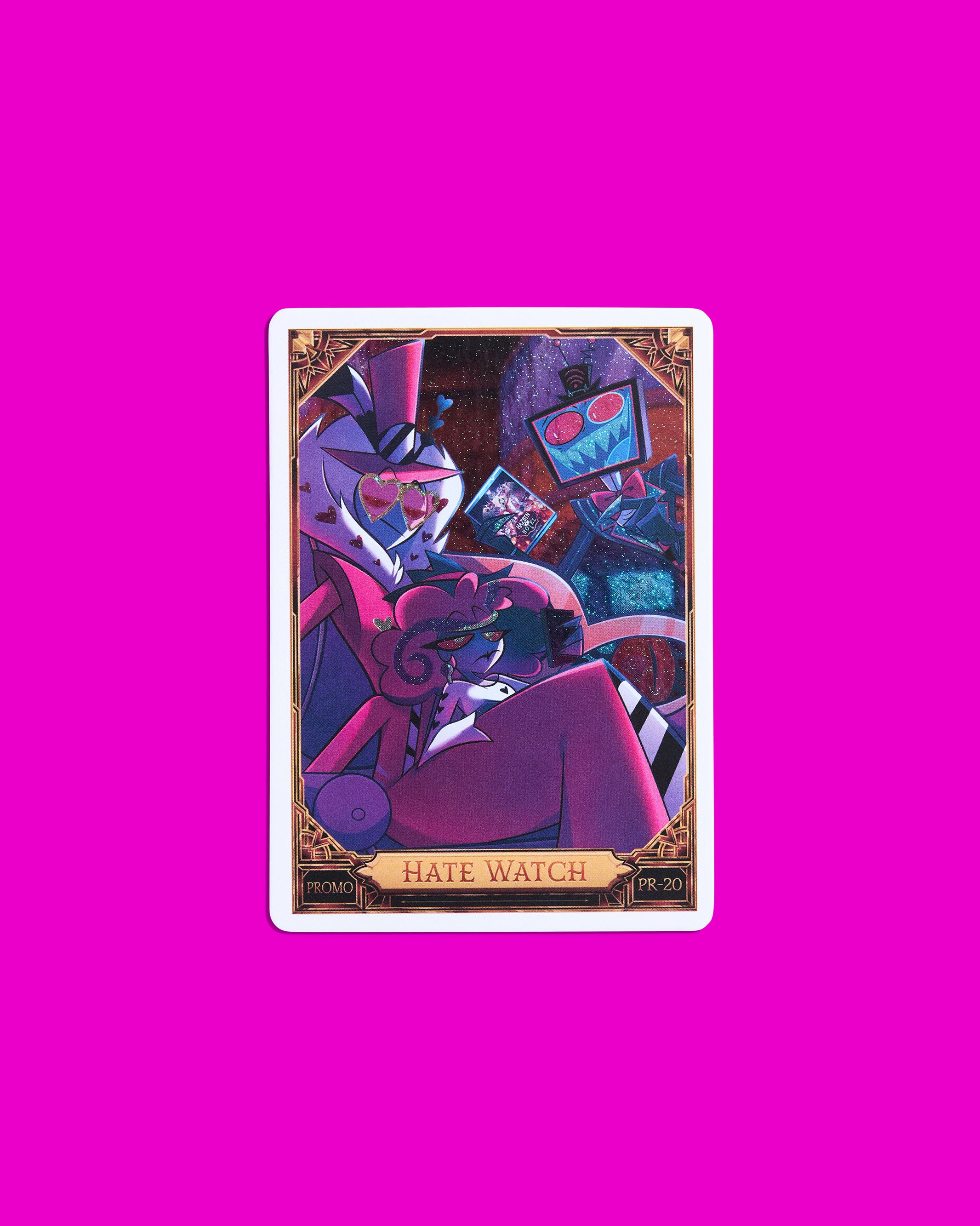 Hazbin Hotel Trading Cards Hate Watch Promo Card (PR-20) | Hazbin