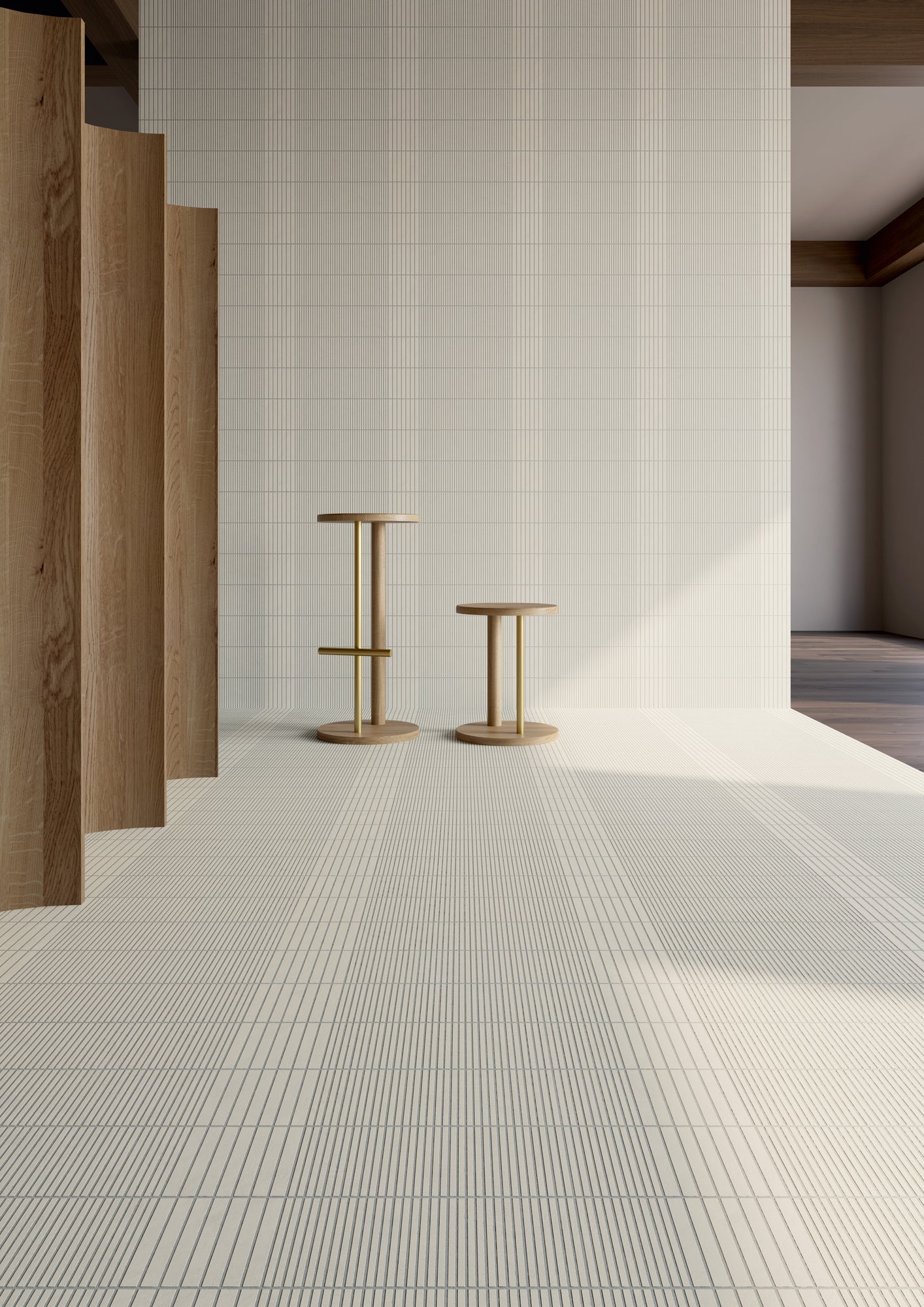 Fringe Tile – Matte, Grooved & Modular Porcelain Design – Artistic