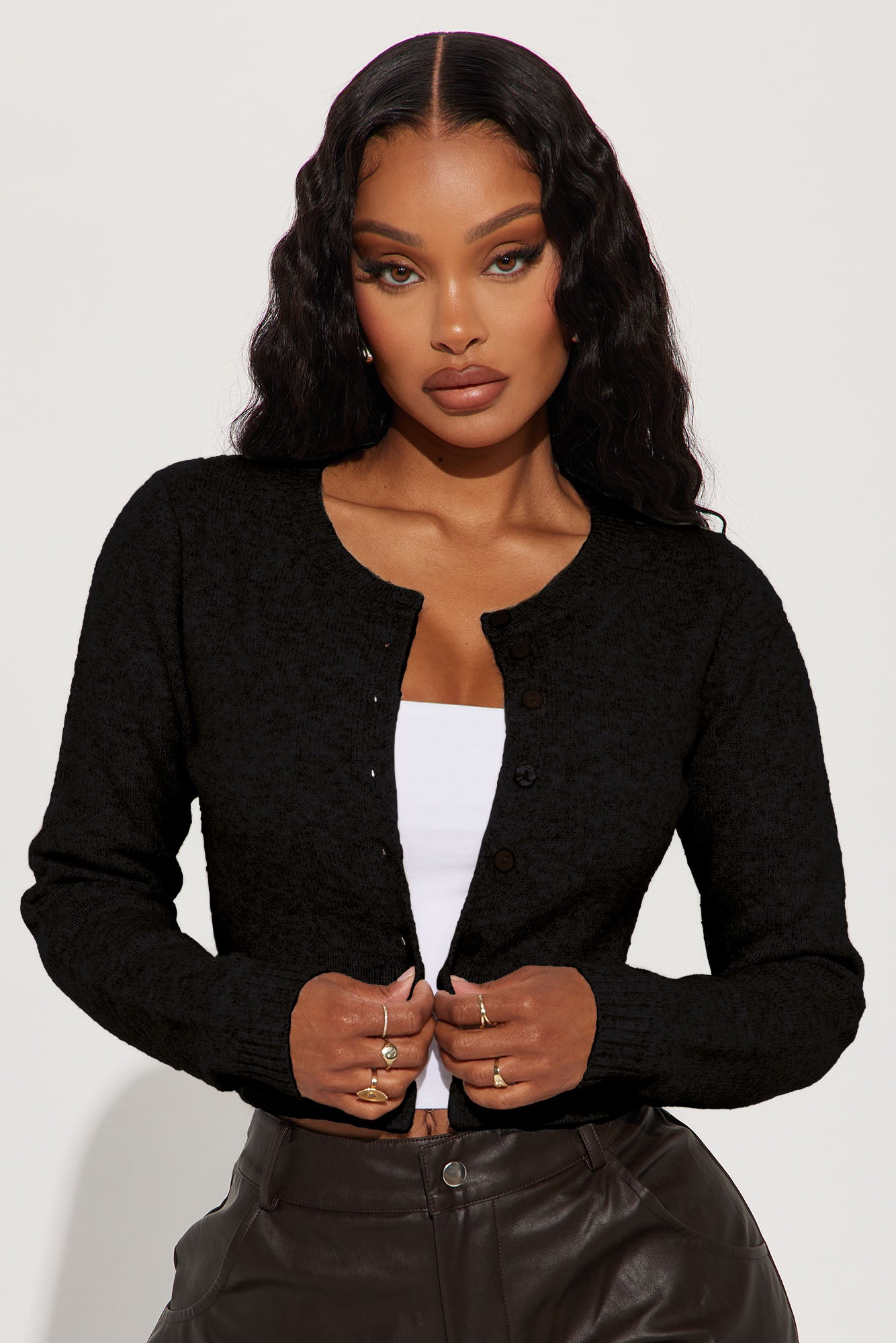 Sweet Sensation Cropped Cardigan - Black | Fashion Nova