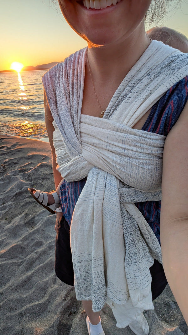 Prima Shades of Blue Tri-blend Woven Wrap by Didymos - Little Zen One