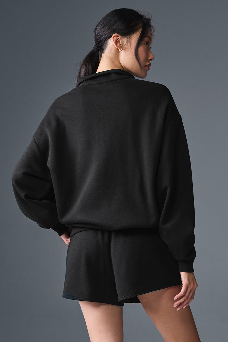 Accolade 1/4 Zip Pullover - Black | ALO