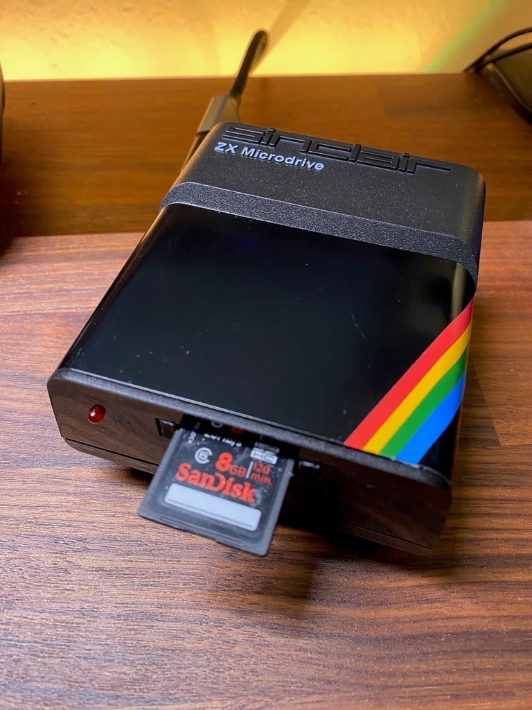 Thingiverse - Sinclair ZX Microdrive SD card mount by Moohorse