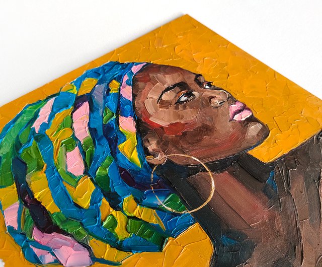 ロシア 絵画 / 油絵 / アフリカ絵画 / アフリカ人女性 / 描かれた女