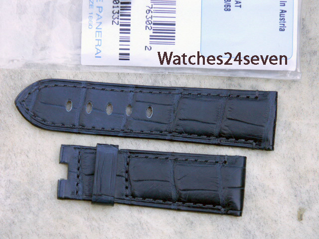 Panerai OEM Dark Blue Alligator strap 22/20 mm standard - Watches