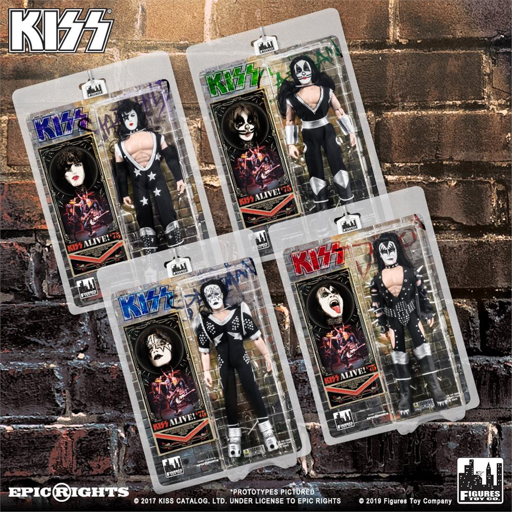 KISS 8 Inch Action Figures Alive Re-Issue Series