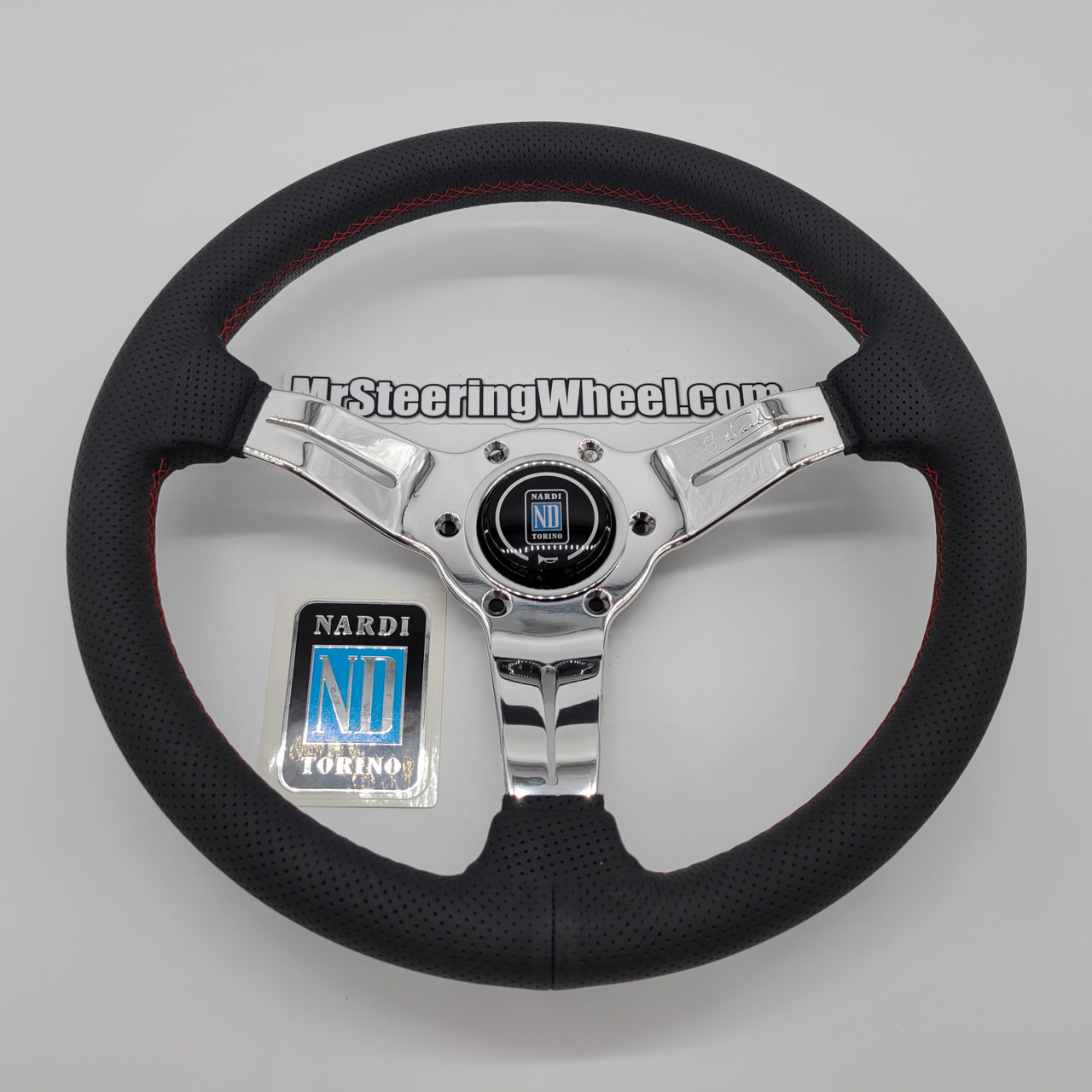 Nardi Deep Corn 330mm Leather Polished Spoke Steering Wheel
