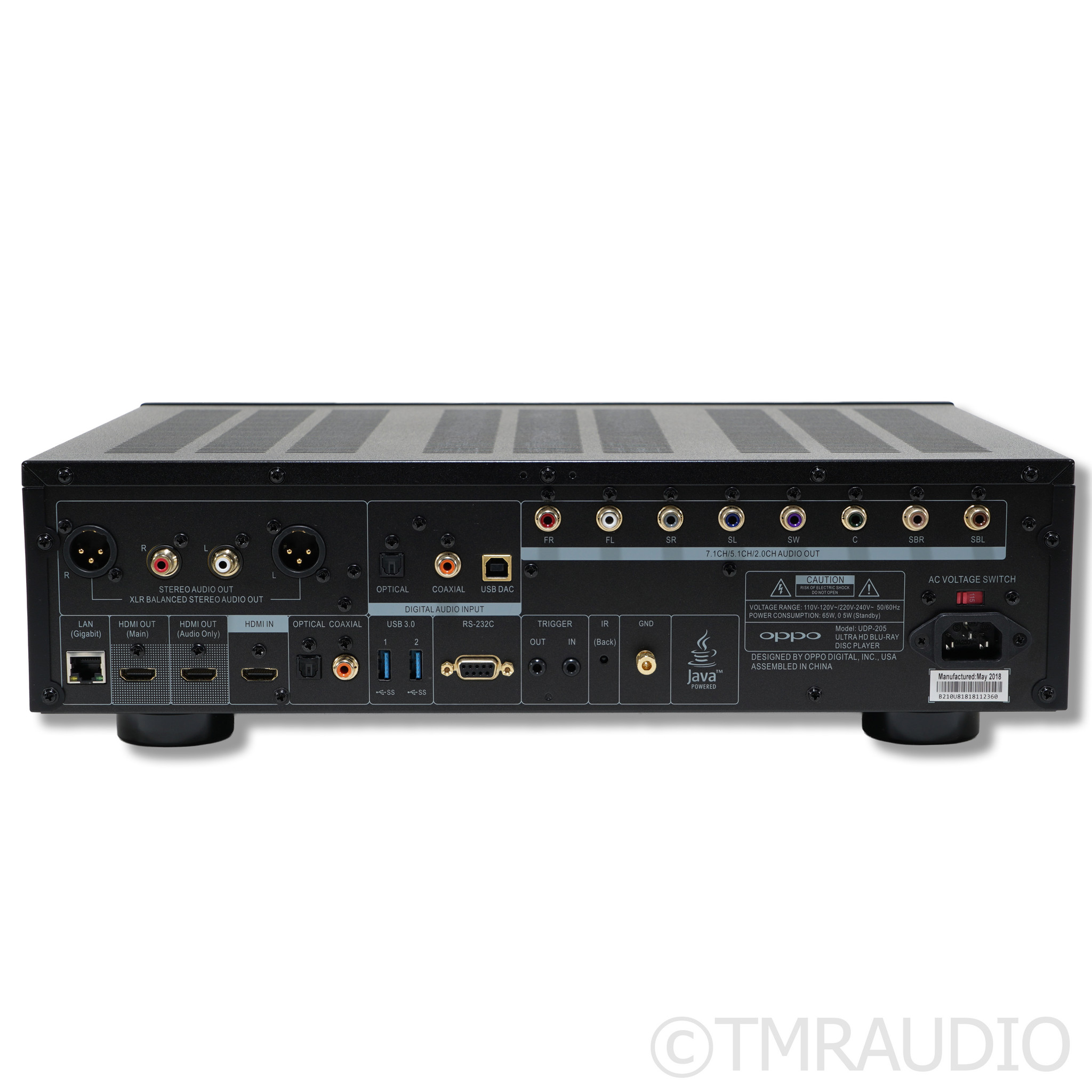 Used Oppo UDP-205 Ultra-HD Universal Blu-Ray Player - The Music Room