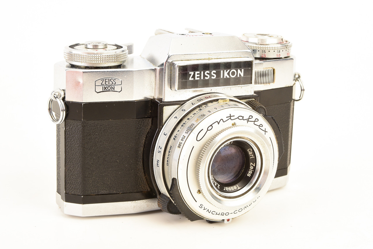 Zeiss Ikon Contaflex S Matic 35mm SLR Film Camera w Tessar 50mm