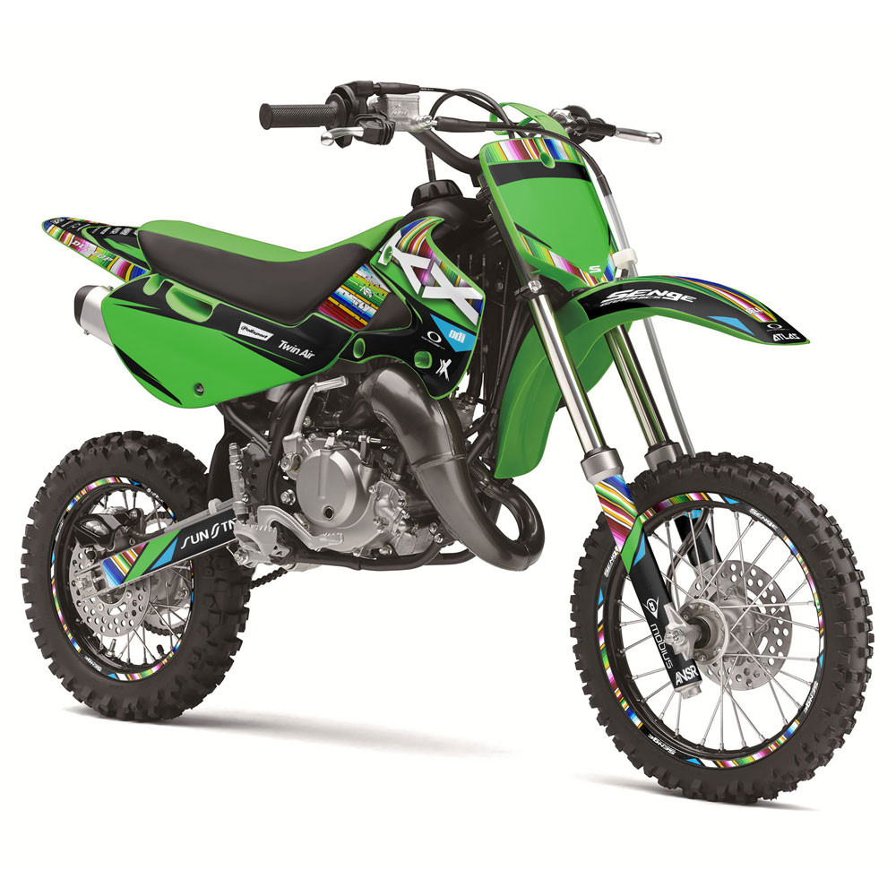 Kawasaki KX 65 Dirt Bike Graphics Kit - SERAPE | SENGE GRAPHICS INC
