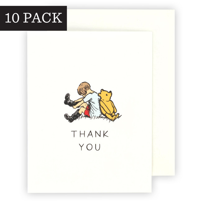 Thank You Winnie And Piglet Greeting Card - Echo Park Paper Co