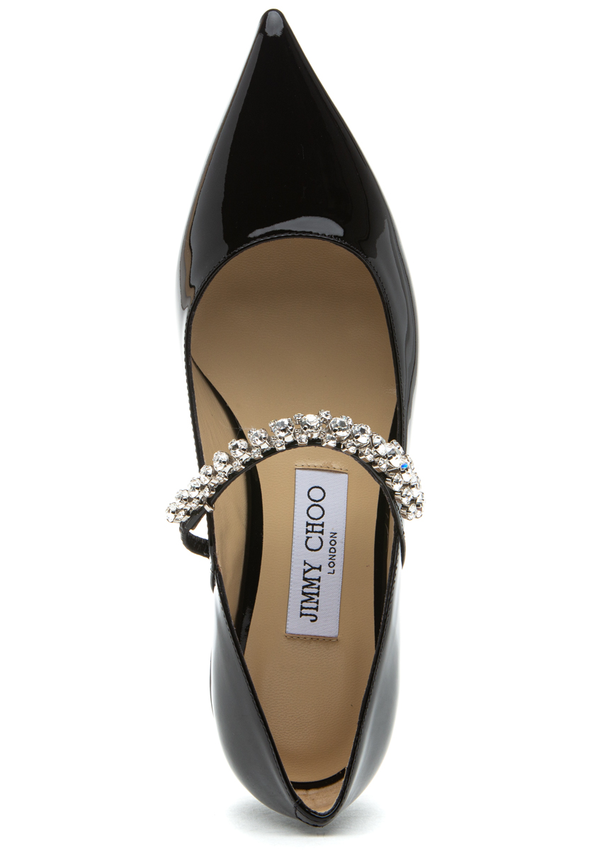 Jimmy Choo Bing Pump Flat Black Patent Leather
