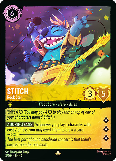Stitch - Rock Star (Set Championship) | Promotional Cards | Star