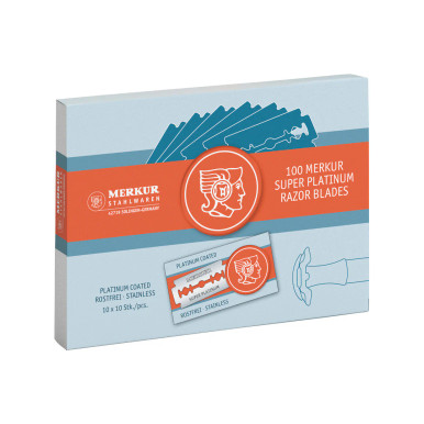 Merkur Super Platinum Double Edge Safety Razor Blades (10 Packs