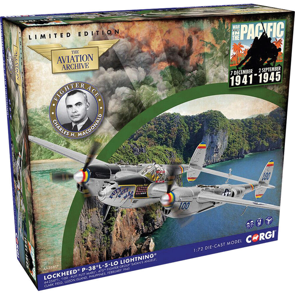 Lockheed P-38L-5-LO Lightning 44-25471 100 PUTT PUTT MARU 475th