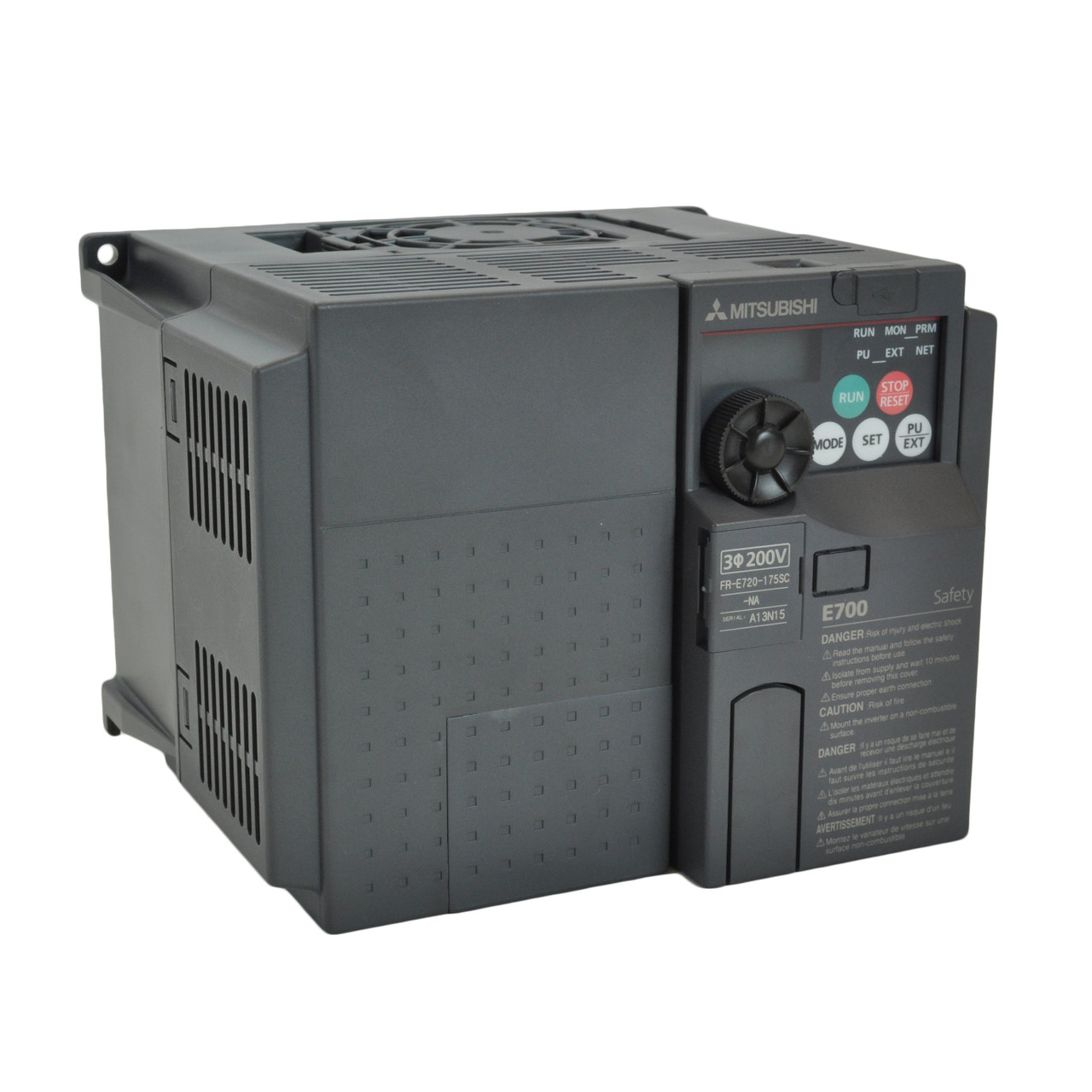 5HP 230V Mitsubishi VFD, Inverter, AC Drive FR-E720-175-NA
