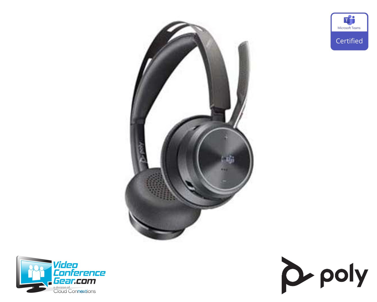 Poly | Voyager Focus 2 | Bluetooth Headset | Teams Certified