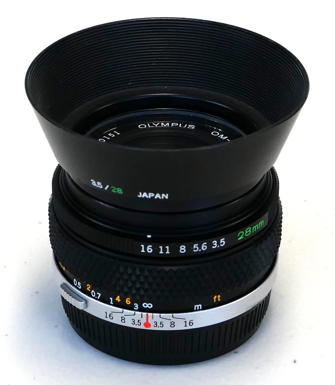 美品 Olympus OM-1 28mm F3.5 モルト交換済 9575 美品 Olympus OM-1