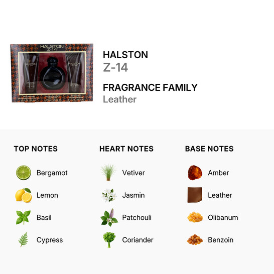 Halston Men's Z-14 3pcs EDC Gift Set Fragrances 719346296861