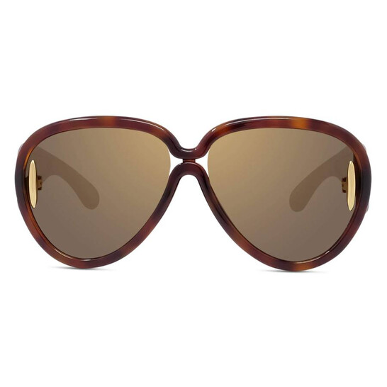Loewe Brown Mirror Pilot Unisex Sunglasses LW40132I 52G 65