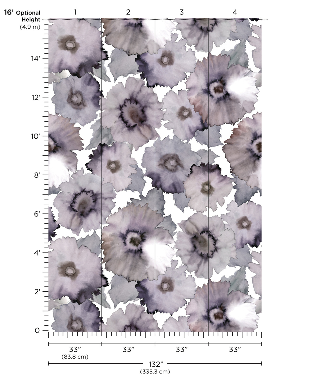 Bloom in Violet Grey on Japanese Paper Weave | Phillip Jeffries