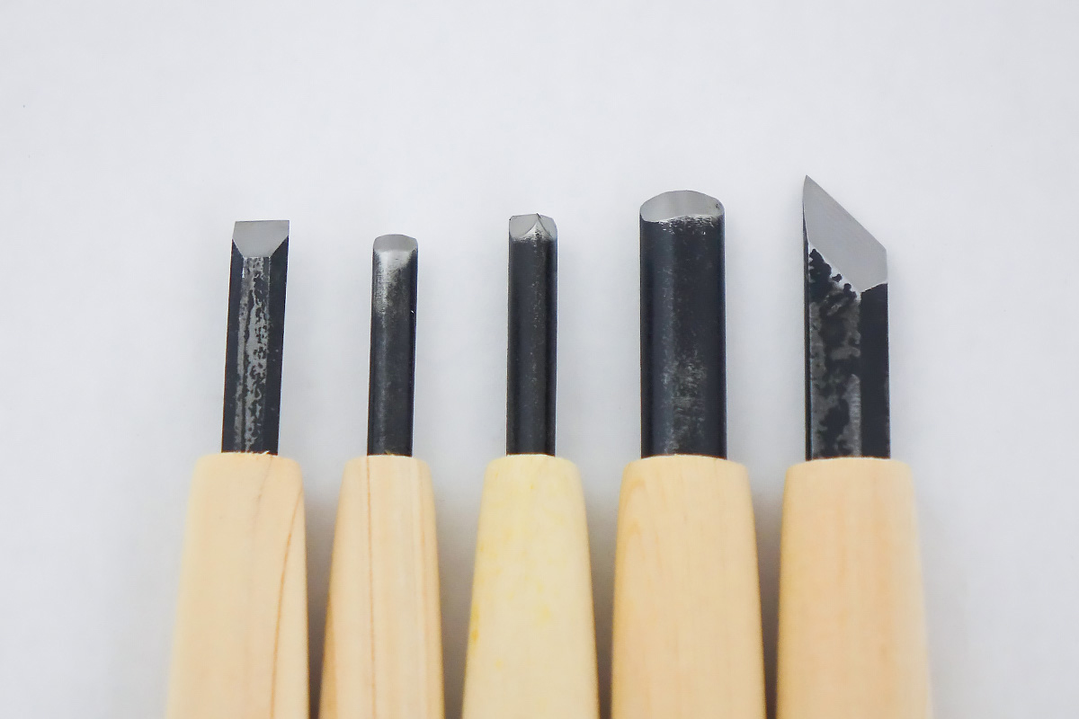 Michihamono Carving Knife Set of 5 - HIDA TOOL