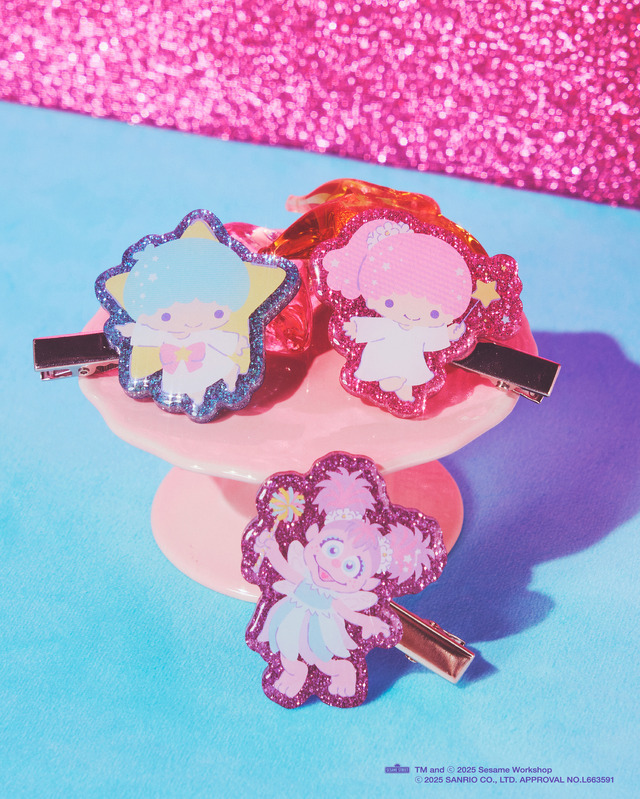 セサミストリート」アビー×「サンリオ」リトルツインスターズが初