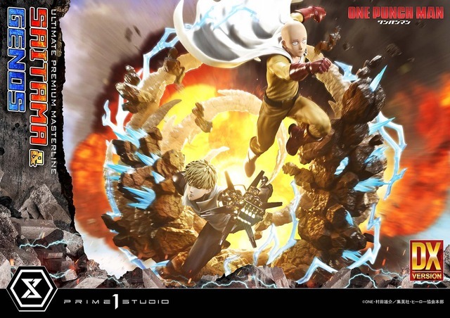 約30万円の躍動感…！「ワンパンマン」サイタマ＆ジェノス、胸熱な師弟