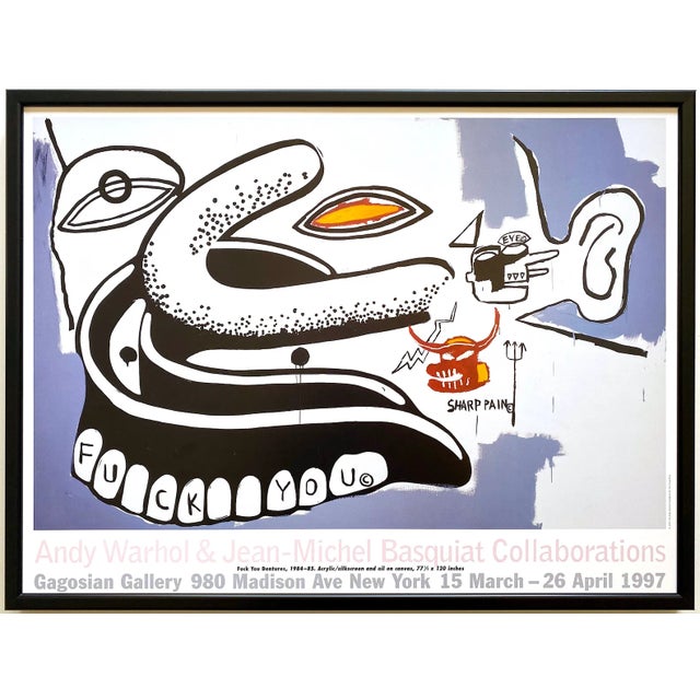 Andy Warhol & Jean Michel Basquiat Vintage 1997 Lithograph Print
