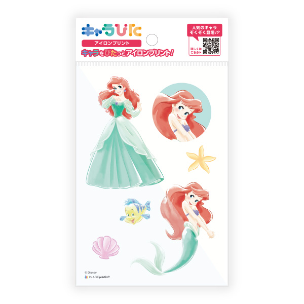 ディズニープリンセス アイロンプリントシート はがきサイズ(WD-C-PR1