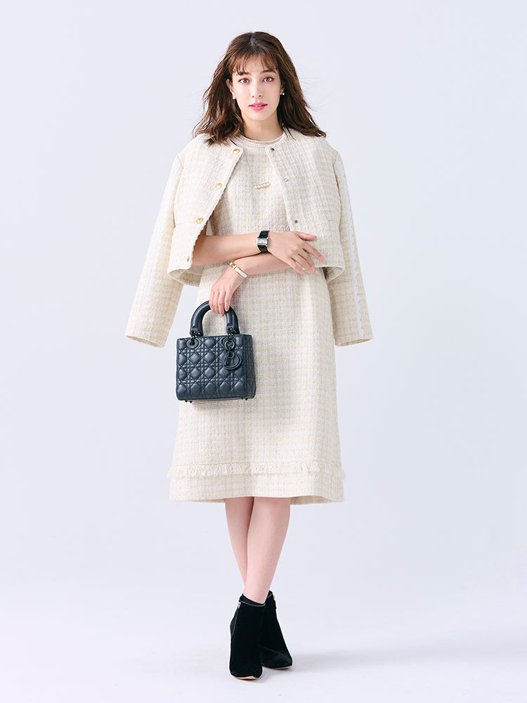 ラインビジューツイードワンピース |【公式】Chestyオンラインショップ