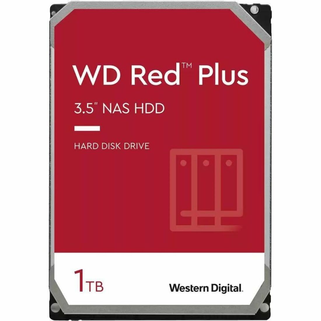 WD Red Plus 1TB NAS Hard Disk Drive - 5400 RPM 3.5