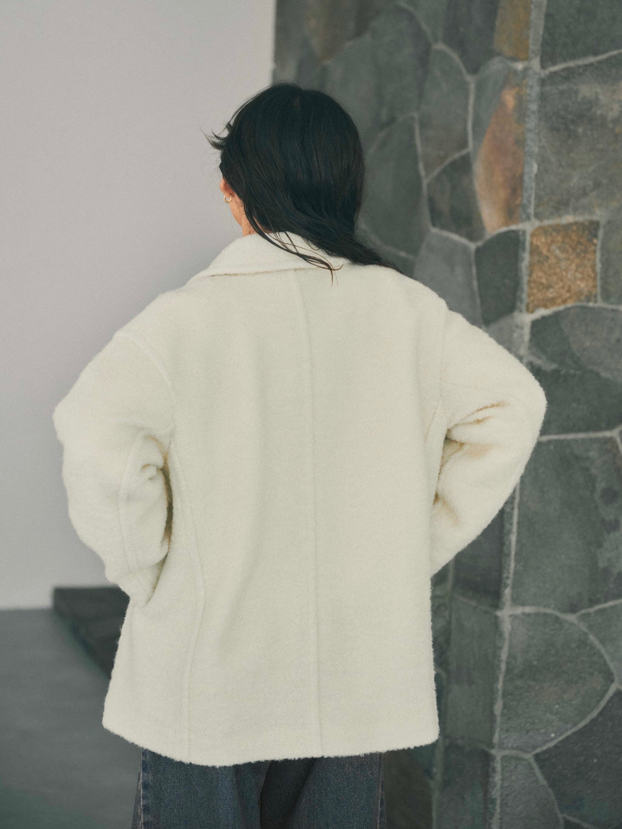 ウールループダブルコート | 小柄・低身長女性向けファッション通販