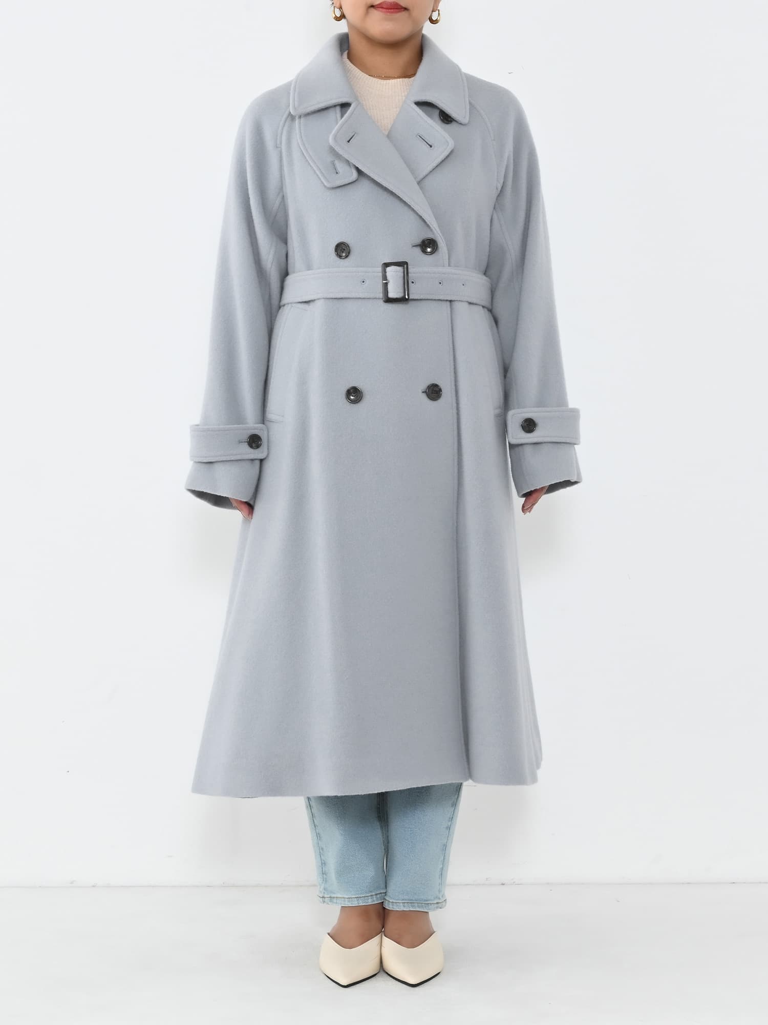 2wayカラーバックフレアウールコート-short & regular | 小柄・低身長