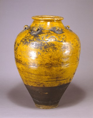 九州国立博物館 | 収蔵品データベース | 褐釉六耳壺