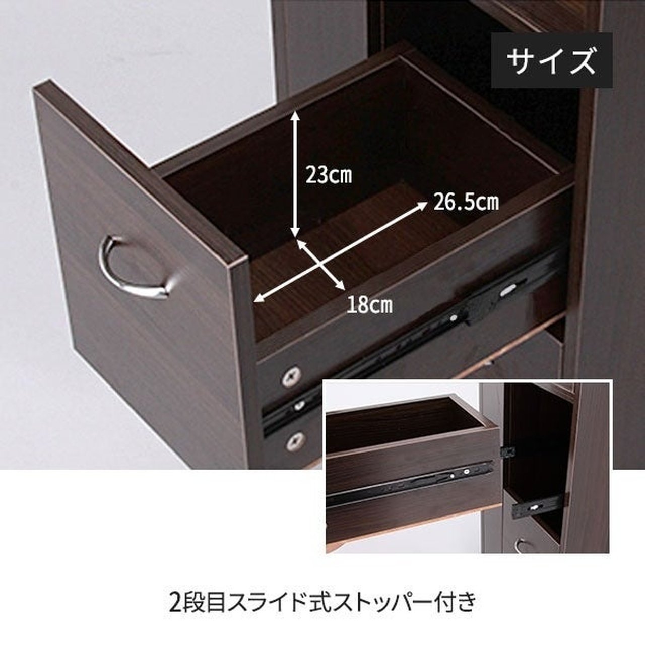 エトゥベラ] 折りたたみ ネイルテーブル MO1 木目ナチュラルブラウン