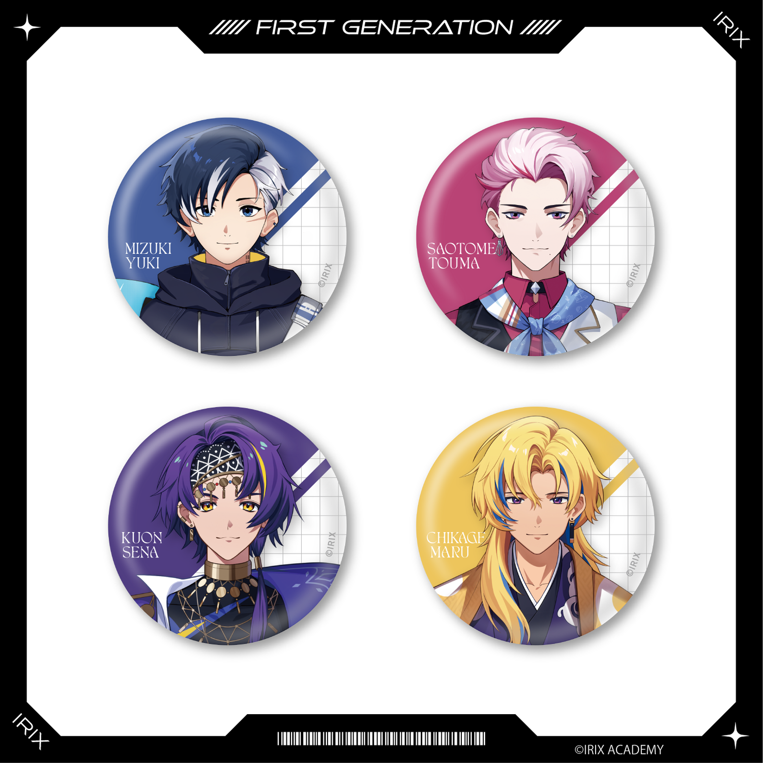 イリクス学園】1期生デビュー 缶バッジ｜イリクス学園 - Creator Store