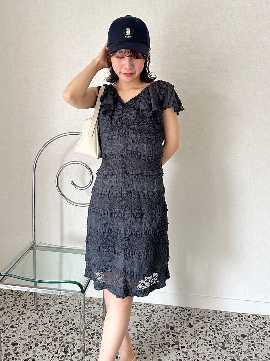 カットレースミニワンピース(ミニワンピース)｜ワンピース｜LILY BROWN