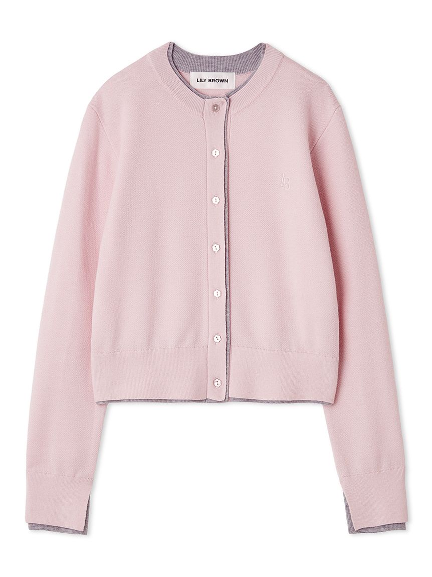 カシミアブレンドレイヤードカーディガン(カーディガン)｜トップス