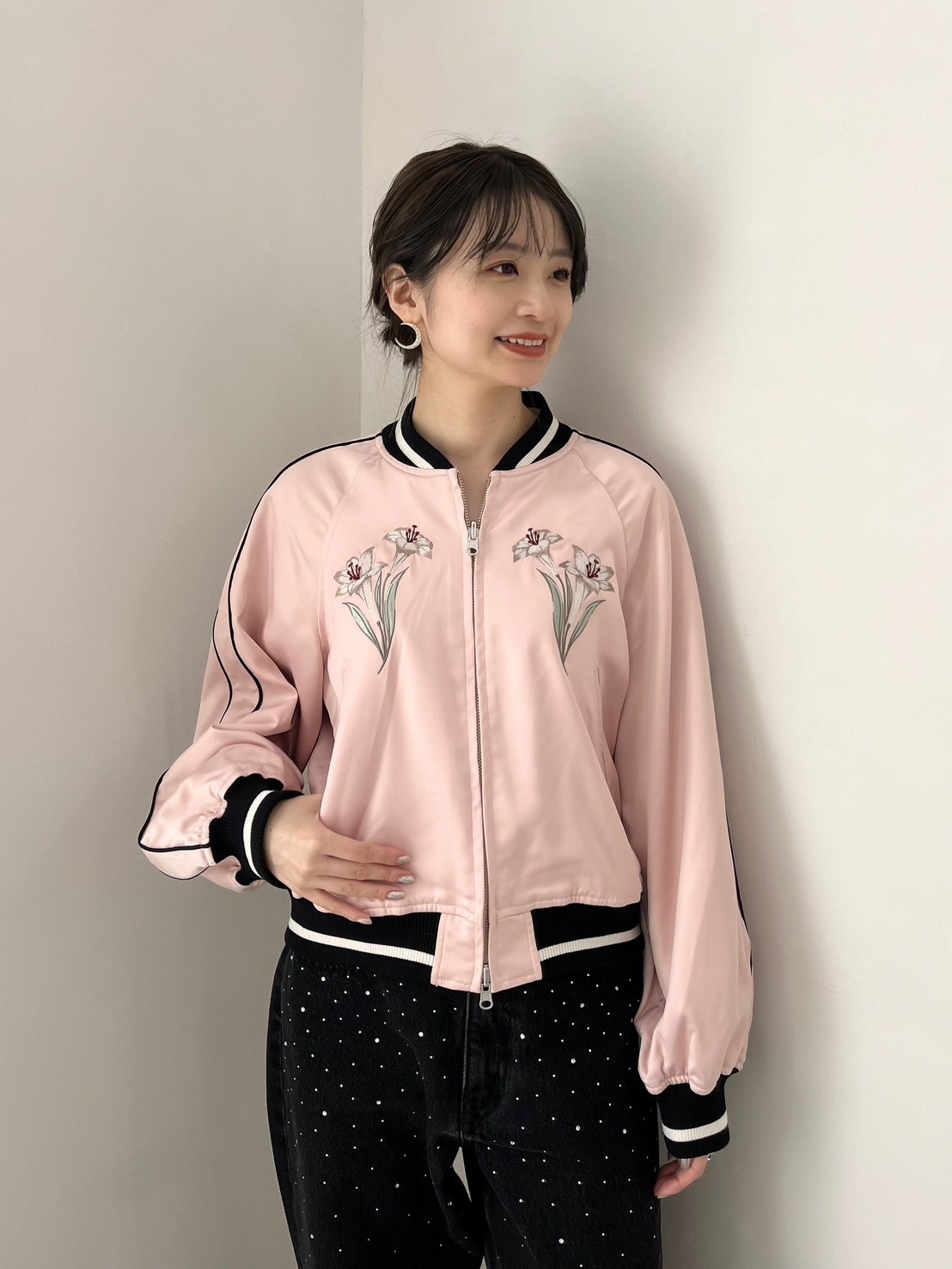 LILY BROWN×KEITA MARUYAMA】エンブロイダリーリバーシブルスカジャン