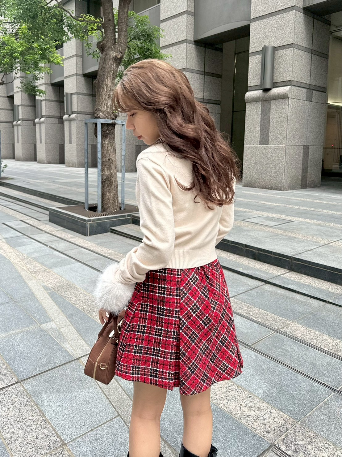 WEB限定サイズ2】ロービングチェックスカショーパン(スカートパンツ