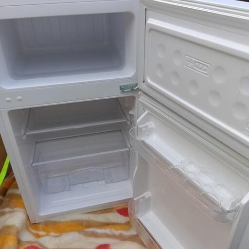 8r3 22年製 86L 2ドア冷蔵庫 一人暮らし 単身用 YFR-D91 YFR-D91(W