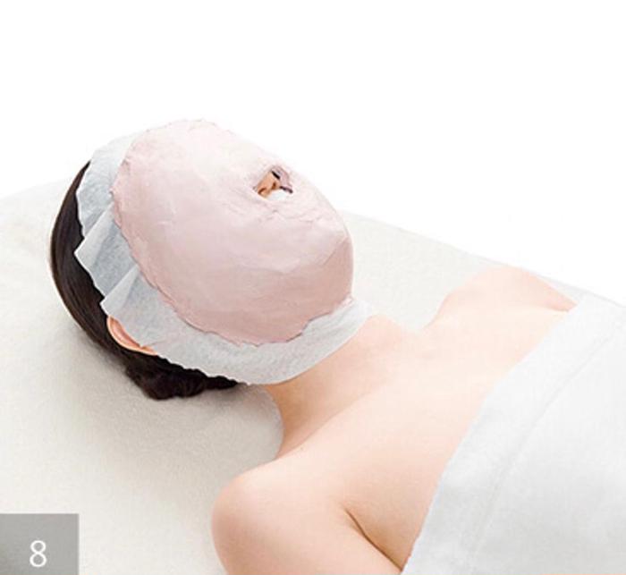 石膏パック 37度まで温度があがり、浸透力を高めみす。 そして血行促進