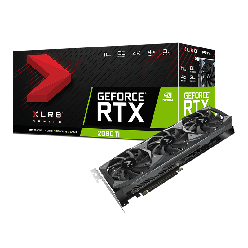 PNY GeForce RTX™ 2080 Ti 11GB XLR8 Gaming Overclocked Edition