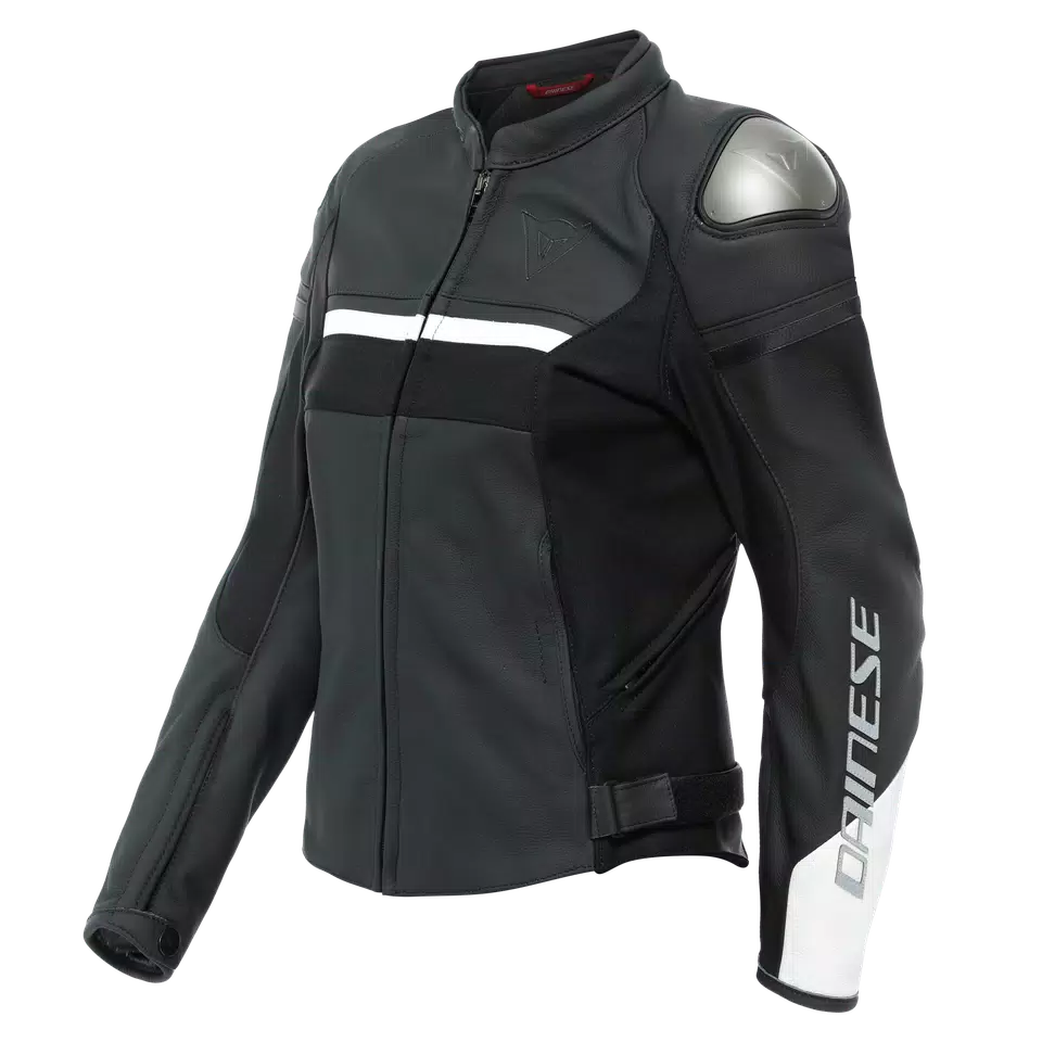 RAPIDA - WOMEN'S MOTORCYCLE LEATHER JACKET | BLACK-MATT/BLACK-MATT