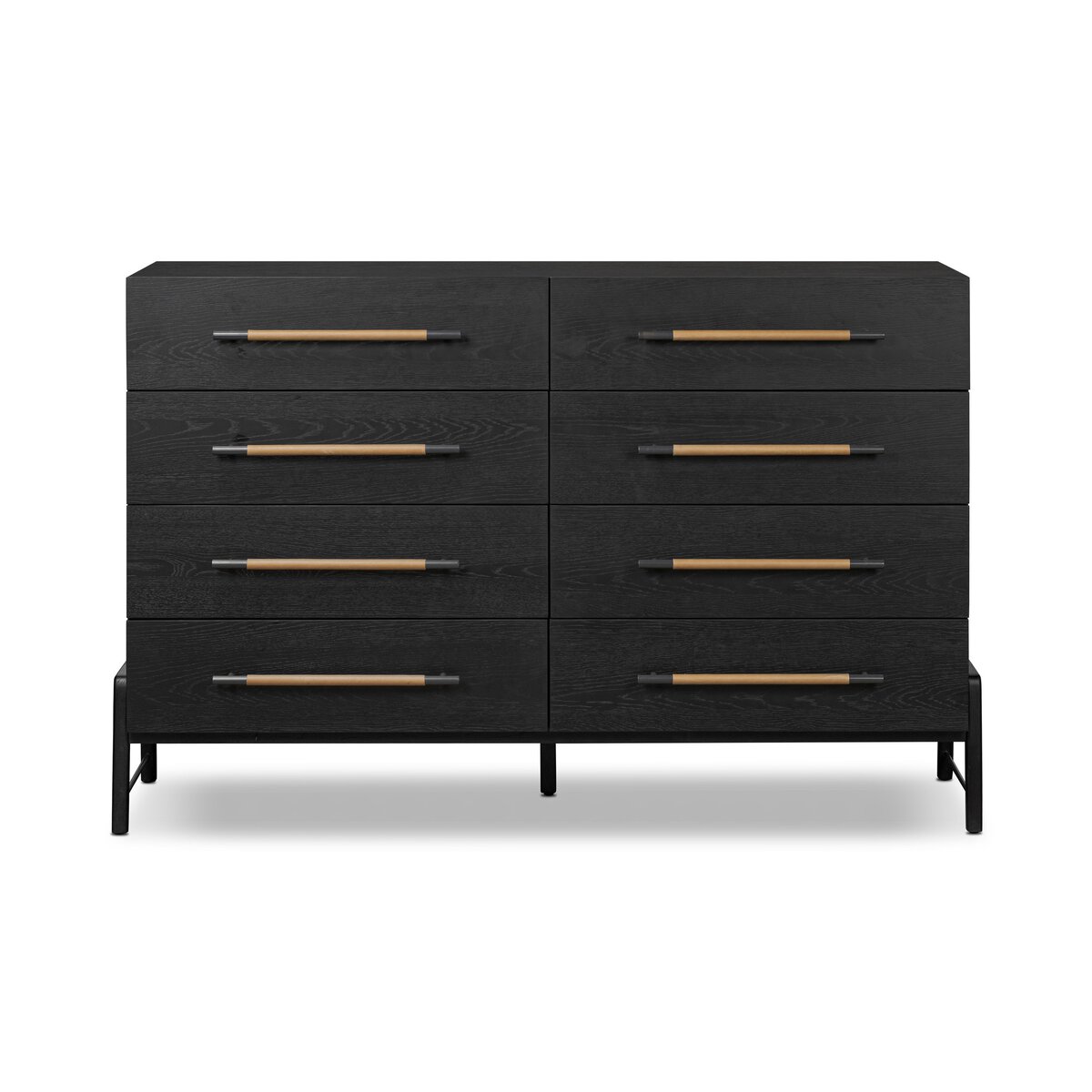 Rosedale 8 Drawer Dresser Ebony Oak Veneer Four Hands